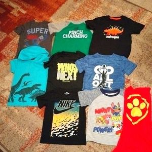 Little boys size 4-5 short sleeve shirts lot